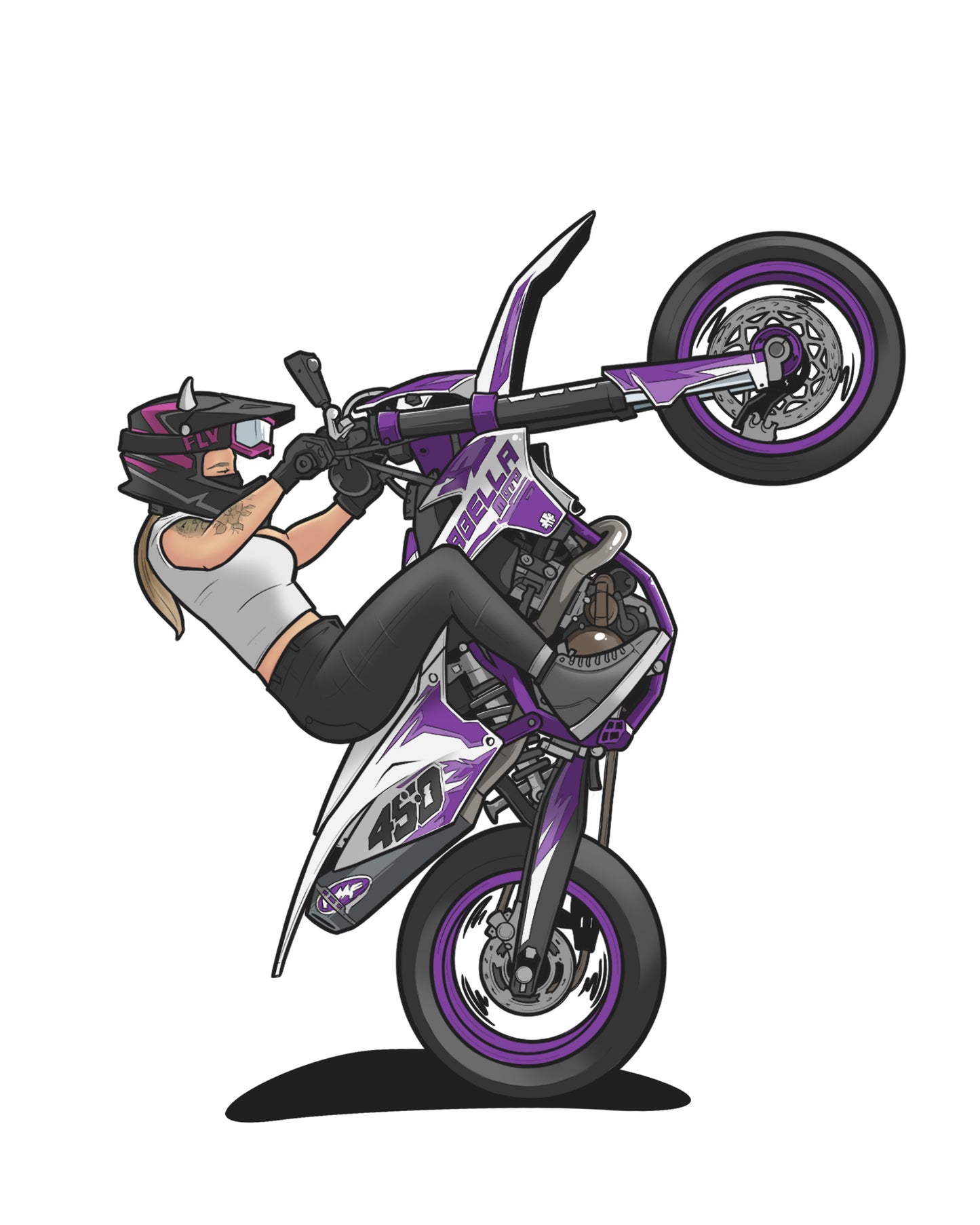 Arabella Moto Supermoto Sticker