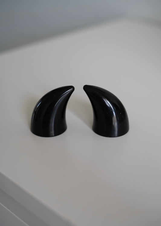 Helmet Flair MagNeatOhz: Small Black Devil Horns for Helmet