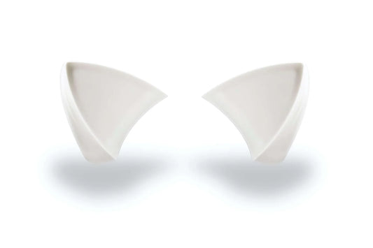 Helmet Flair MagNeatOhz: White Cat Ears for Helmet