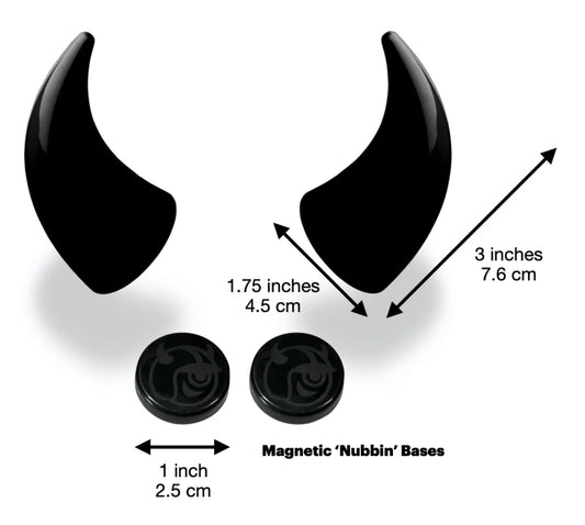 Helmet Flair MagNeatOhz: Large Devil Horns for Helmet