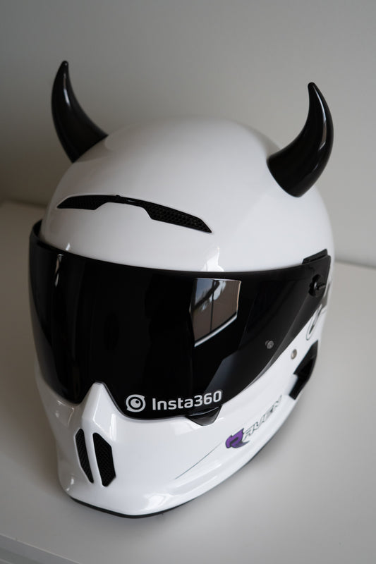 Helmet Flair MagNeatOhz: Large Black Devil Horns for Helmet