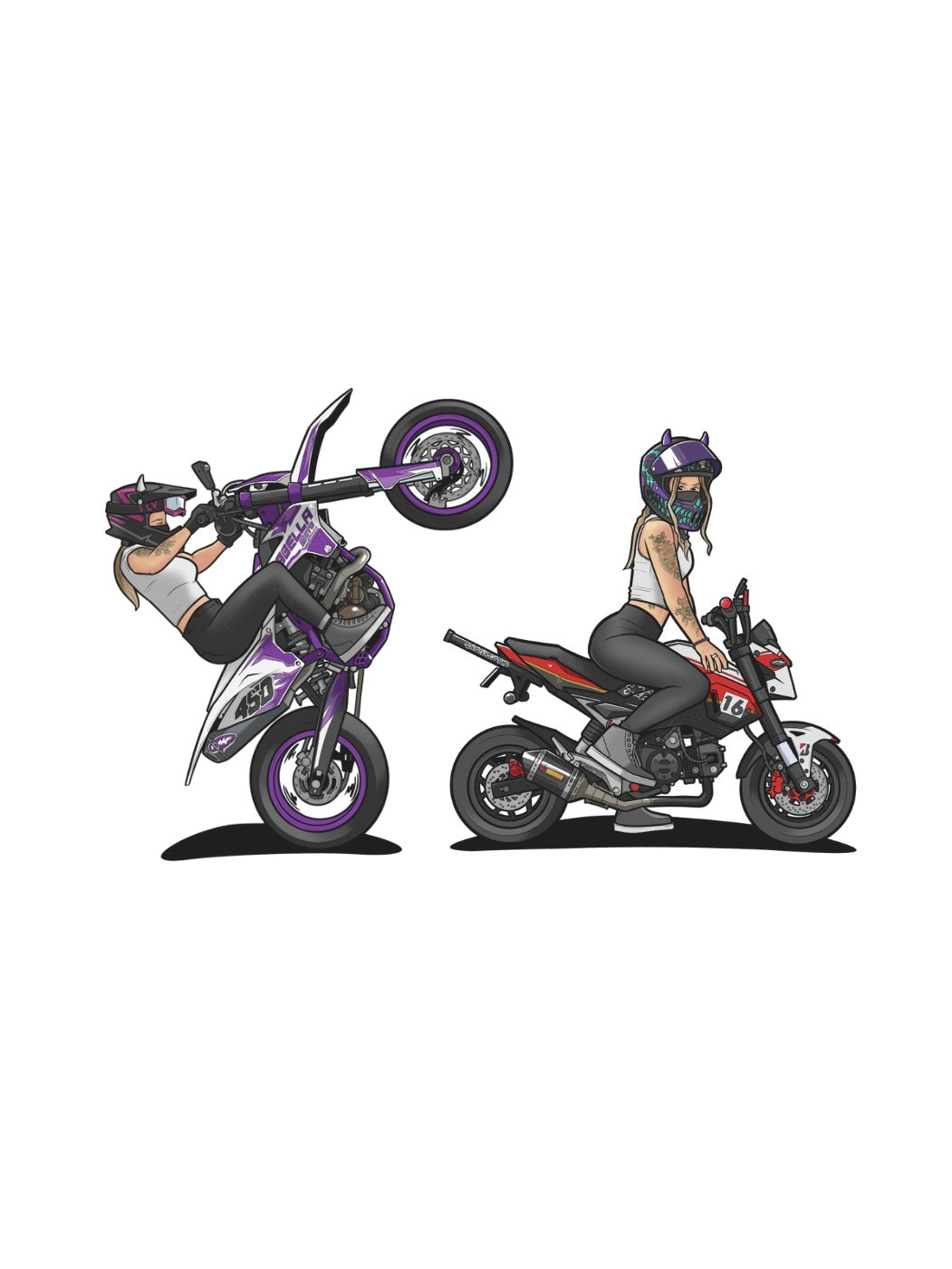 Arabella Moto Sticker Pack