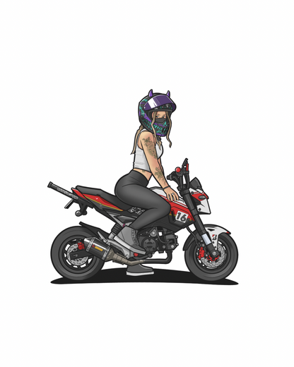 Arabella Moto Grom Sticker